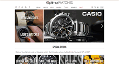 Desktop Screenshot of optimuswatches.com