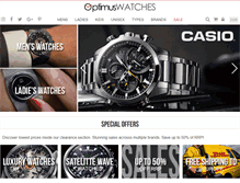 Tablet Screenshot of optimuswatches.com